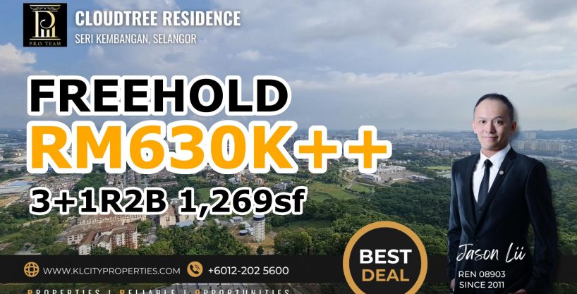 CloudTree Residence Seri Kembangan-Cheras For Sale