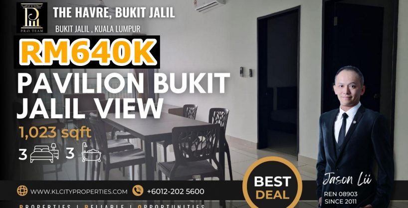 The Havre Bukit Jalil 3R3B -1023sf For Sale