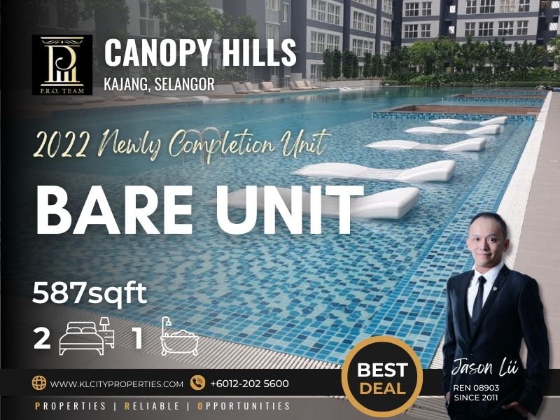 Canopy Hills – Kajang 587sf 2R1B For Sale