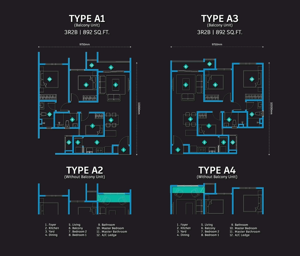 3Bed Layout