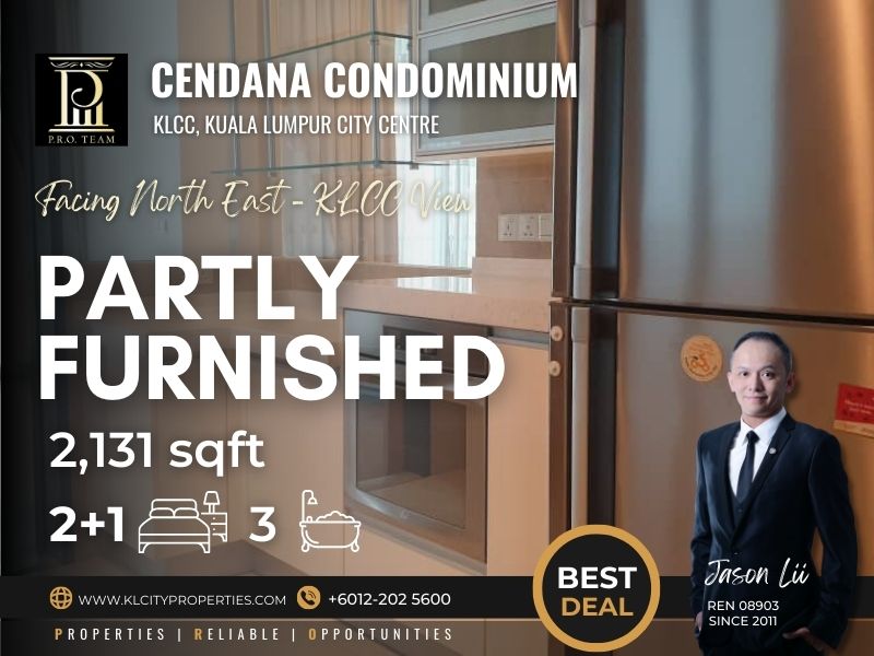 Cendana Luxury Condo KLCC – Kuala Lumpur 2+1R3B For Rent