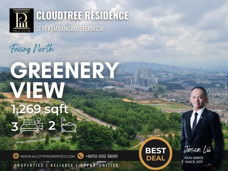 CloudTree Residence 3R2B -1269sf For Sale