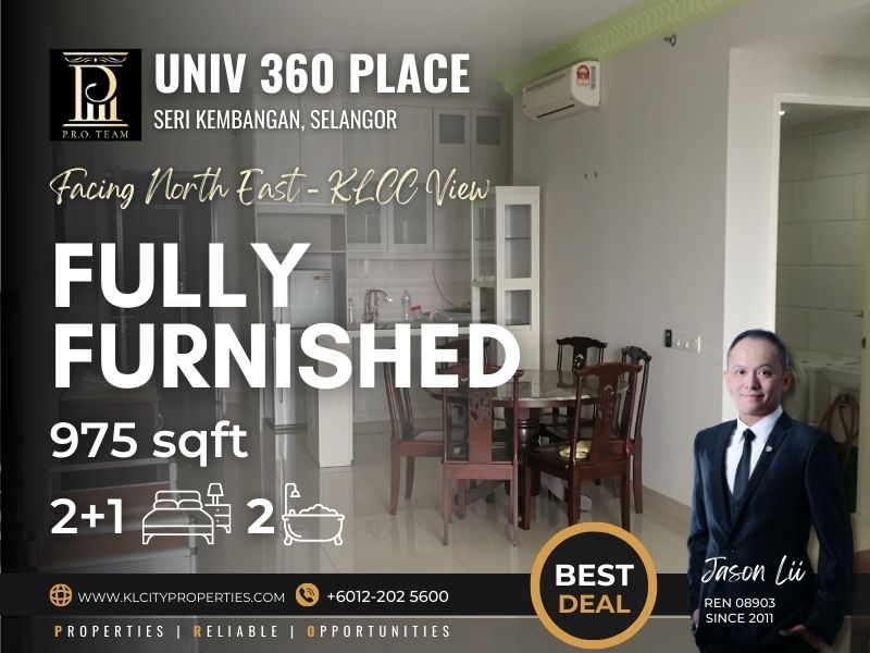 UNIV 360 Place – Seri Kembangan 2+1R2B For Sale
