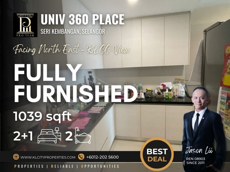 UNIV 360 Place – Seri Kembangan 1039sf 2+1R2B For Sale