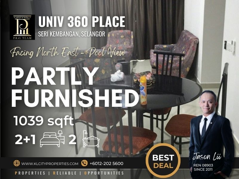 UNIV 360 Place – Seri Kembangan 2+1R2B For Sale