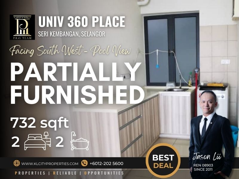 UNIV 360 Place – Seri Kembangan 2R2B For Rent