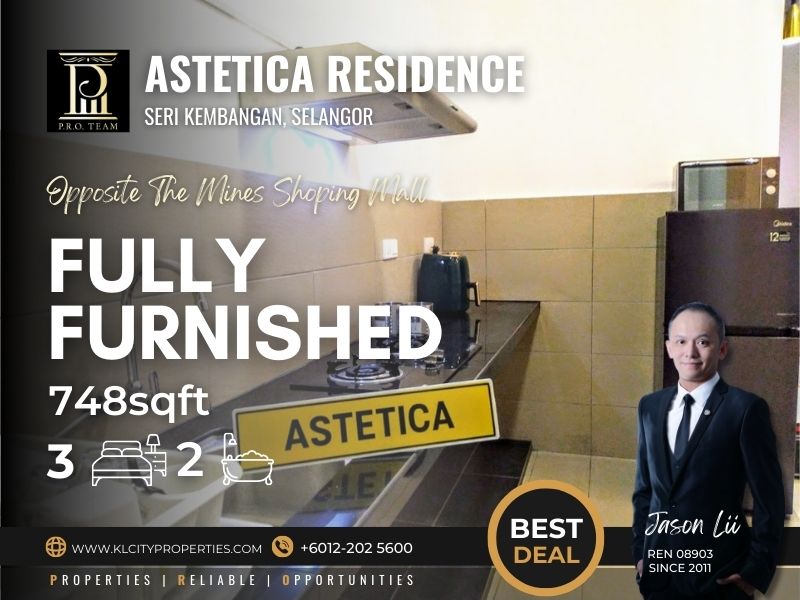 Astetica Residences-Seri Kembangan-Master Bedroom For Rent