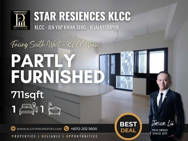 Star Residences KLCC 711sf 1R1B For Sale