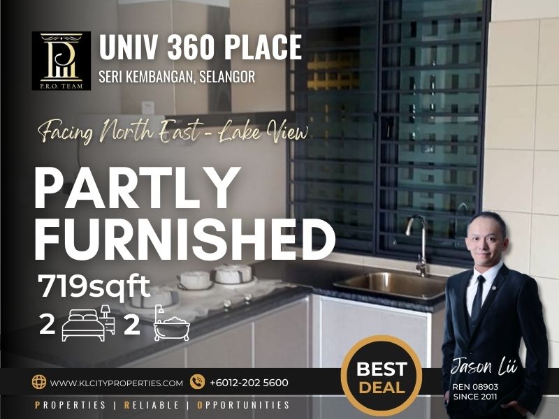 UNIV 360 Place – Seri Kembangan Semi Furnished 2R2B for Rent