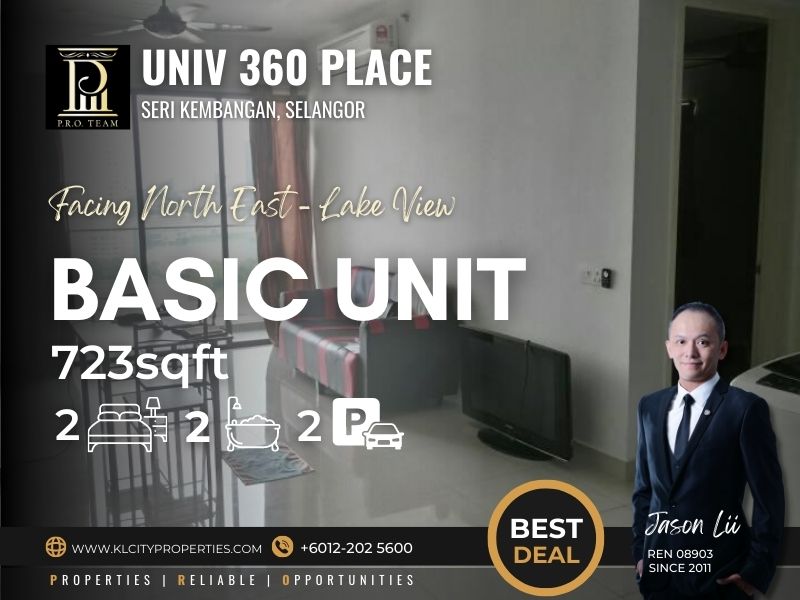 UNIV 360 Place – Seri Kembangan 2R2B Basic Unit for Sale