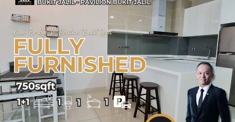 Your New Home in Bukit Jalil – Fully Furnished 1+1R1B1P for Rent at The Park 2
