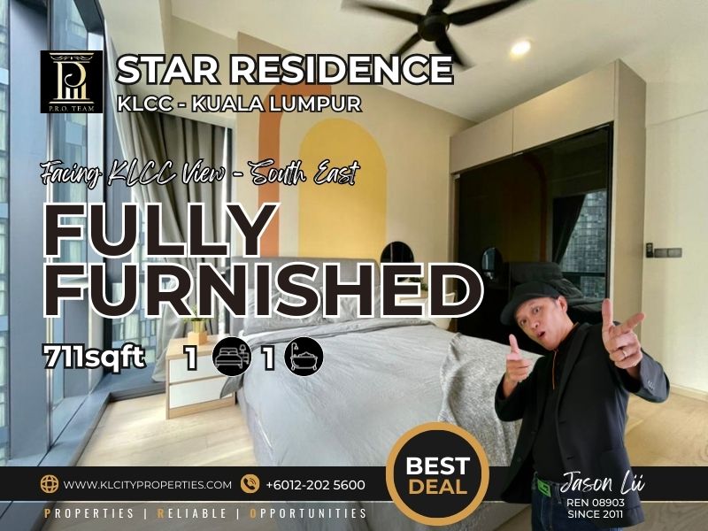 Star Residences KLCC Fully Furnished 1 Room 1 Bath for Rent Kuala
