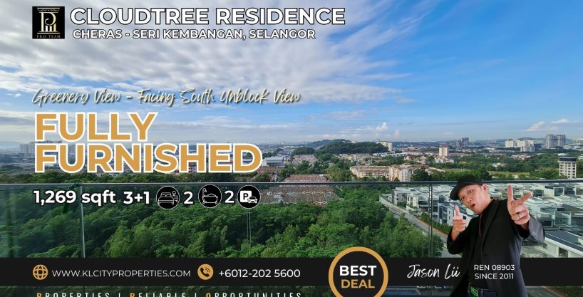 CloudTree Residence 3+1R2B Fully Furnished for Sale – Cheras, Seri Kembangan