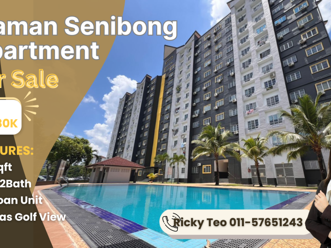 Idaman Senibong Apartment/ 3Bed 2Bath/ For Sell
