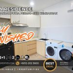 Fully furnished 2+1 bedroom kitchen area at Meta Residence Seri Kembangan near MRT station.