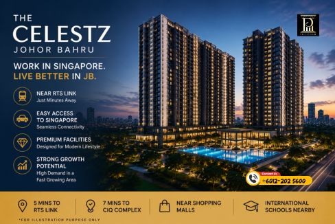 The Celestz Johor Bahru serviced apartment by EXSIM near RTS Link and CIQ complex