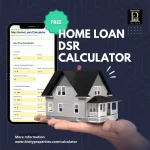 Free Malaysia Home Loan DSR Calculator displaying max housing loan eligibility on a smartphone screen