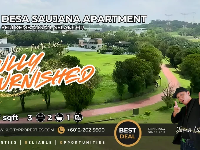 Panoramic North West greenery view from Desa Saujana Apartment in Seri Kembangan, Selangor.